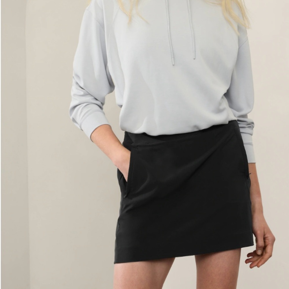 Athleta Black Skort with Side Pockets